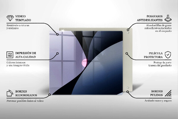 Spisskyddsplatta unik Abstrakta former