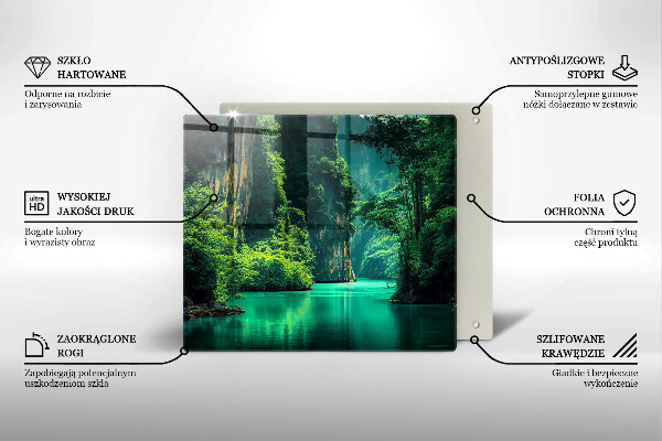 Skydd för induktionsspis unik Lagun landskap