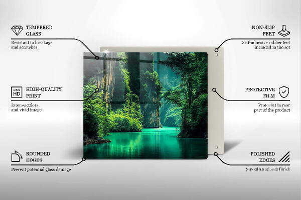 Skydd för induktionsspis unik Lagun landskap