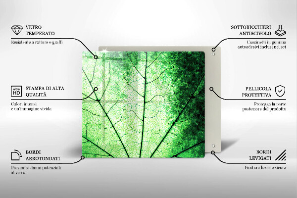 Spisskyddsplatta unik Dekorativt ådroblad