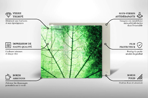 Spisskyddsplatta unik Dekorativt ådroblad