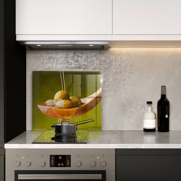 Spisskyddsplatta unik Olivolja och oliver