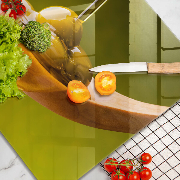 Spisskyddsplatta unik Olivolja och oliver