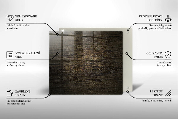 Spisskyddsplatta unik Trä bark textur