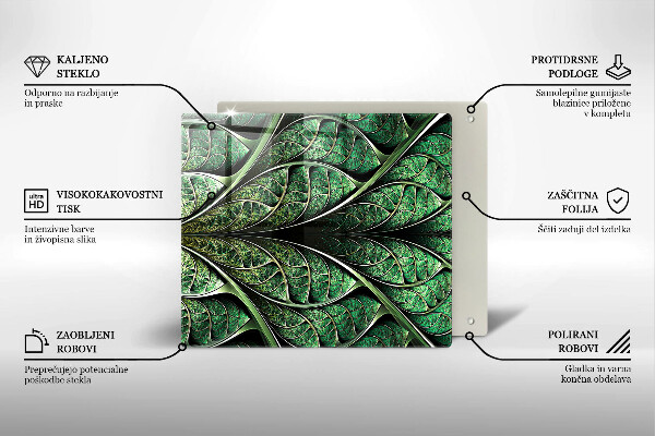 Spisskyddsplatta unik Bladvenstruktur