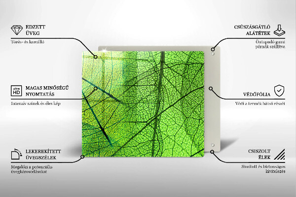 Glashällskydd unik Natur löv vener