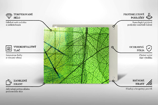 Glashällskydd unik Natur löv vener