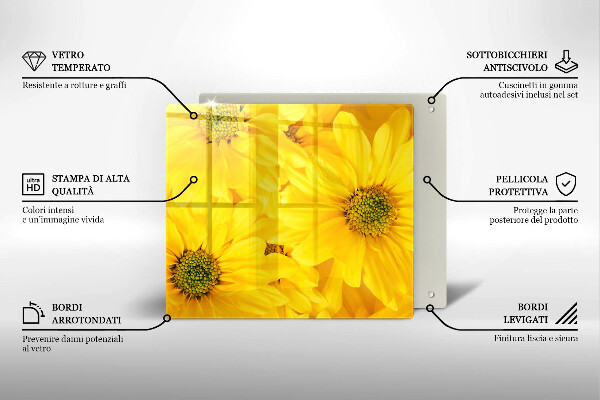 Glashällskydd unik Blomblad