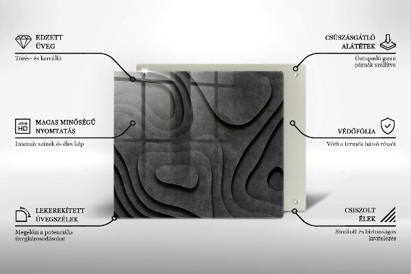 Glashällskydd unik 3D stenformer