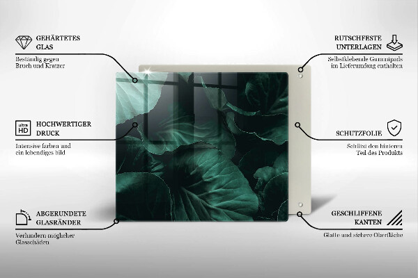 Kokkärlskydd unik Vilda mörka blad