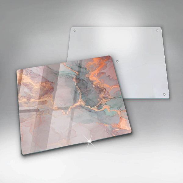 Kokkärlskydd unik Marmor med guld