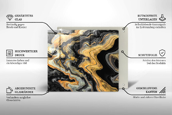 Kokkärlskydd unik Abstrakt struktur