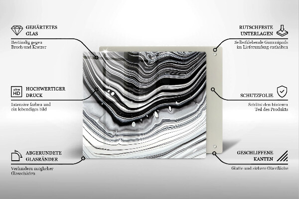 Kokkärlskydd unik Bläckabstraktion