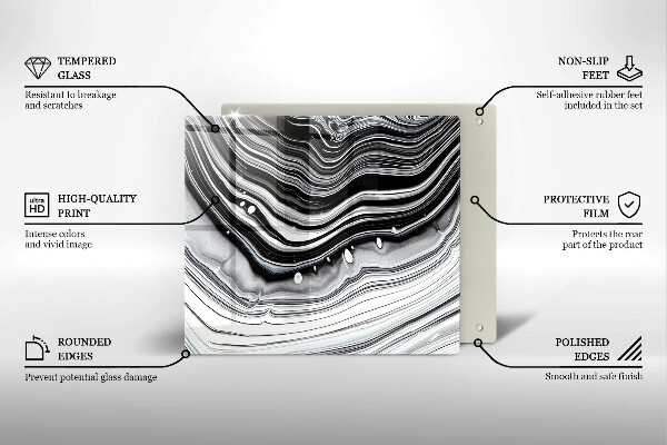 Kokkärlskydd unik Bläckabstraktion