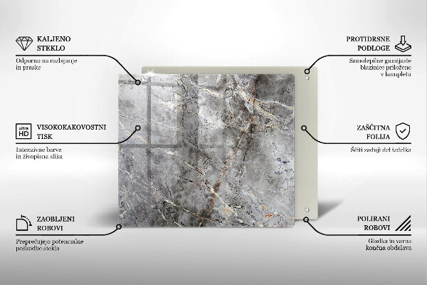 Skydd för induktionsspis unik Sten textur
