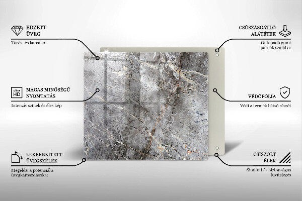 Skydd för induktionsspis unik Sten textur