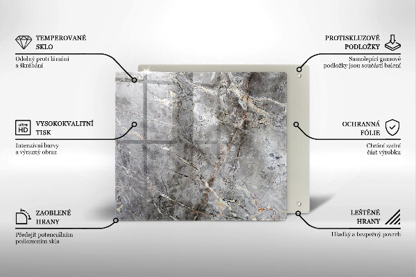 Skydd för induktionsspis unik Sten textur
