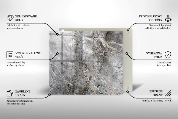 Skydd för induktionsspis unik Sten textur