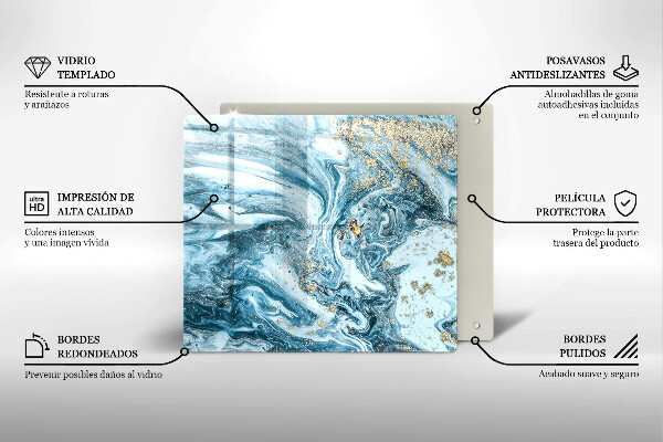 Skydd för induktionsspis unik Struktur med guld