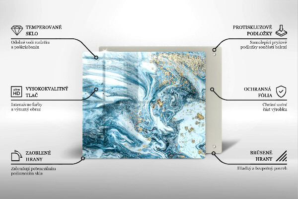 Skydd för induktionsspis unik Struktur med guld