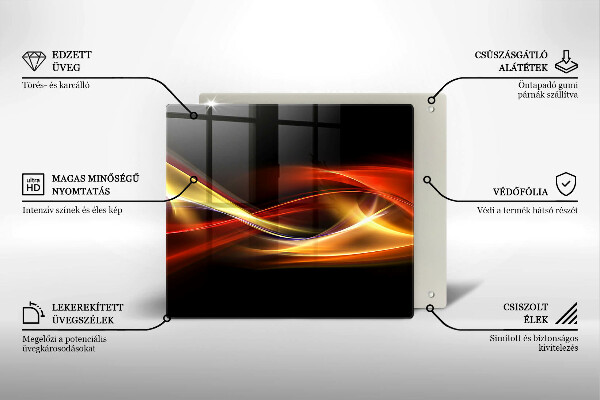 Glashällskydd unik Abstrakt rök och ljus