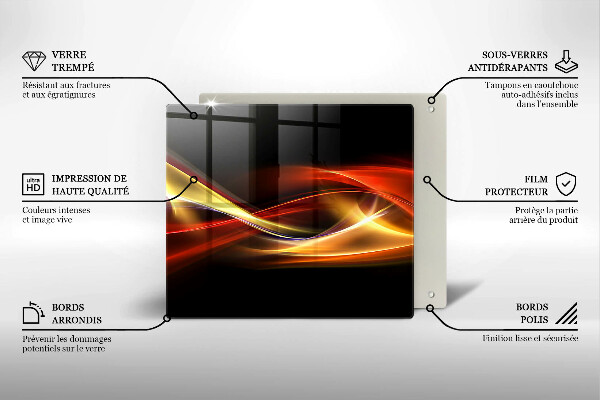 Glashällskydd unik Abstrakt rök och ljus