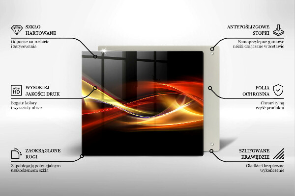 Glashällskydd unik Abstrakt rök och ljus