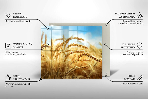 Skydd för induktionsspis unik Öron av spannmål i fältet