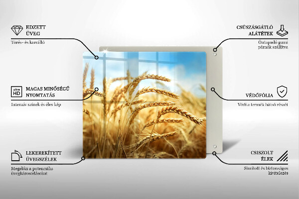 Skydd för induktionsspis unik Öron av spannmål i fältet