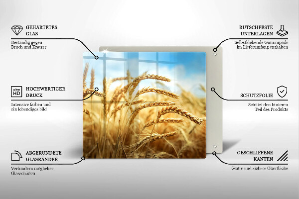 Skydd för induktionsspis unik Öron av spannmål i fältet