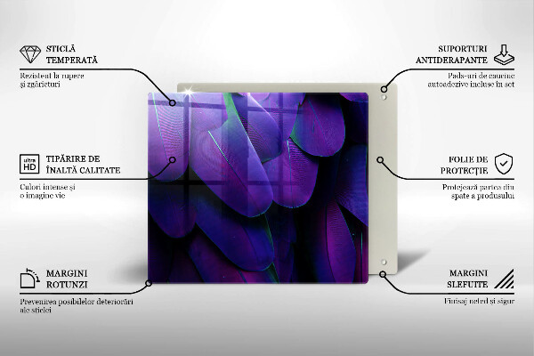 Skydd för induktionsspis unik Neon fjädrar