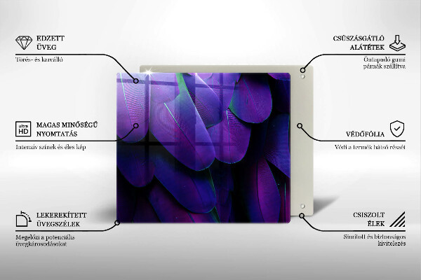 Skydd för induktionsspis unik Neon fjädrar