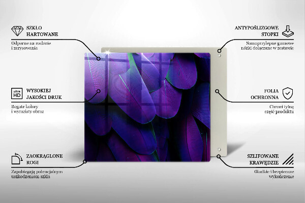 Skydd för induktionsspis unik Neon fjädrar