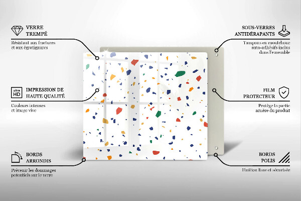 Skydd för induktionsspis unik Färgglatt stengods
