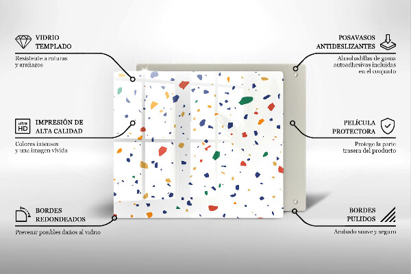 Skydd för induktionsspis unik Färgglatt stengods