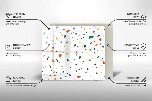 Skydd för induktionsspis unik Färgglatt stengods