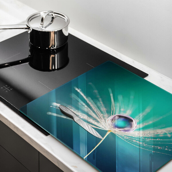 Skydd för induktionsspis unik Dagg på en maskros