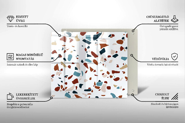 Skydd för induktionsspis unik Dekorativ sten