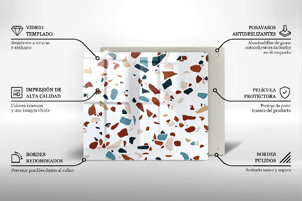 Skydd för induktionsspis unik Dekorativ sten