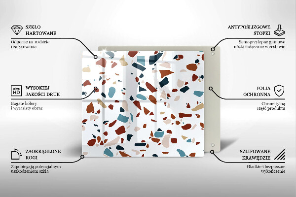 Skydd för induktionsspis unik Dekorativ sten