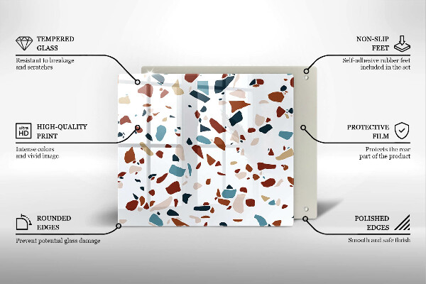 Skydd för induktionsspis unik Dekorativ sten