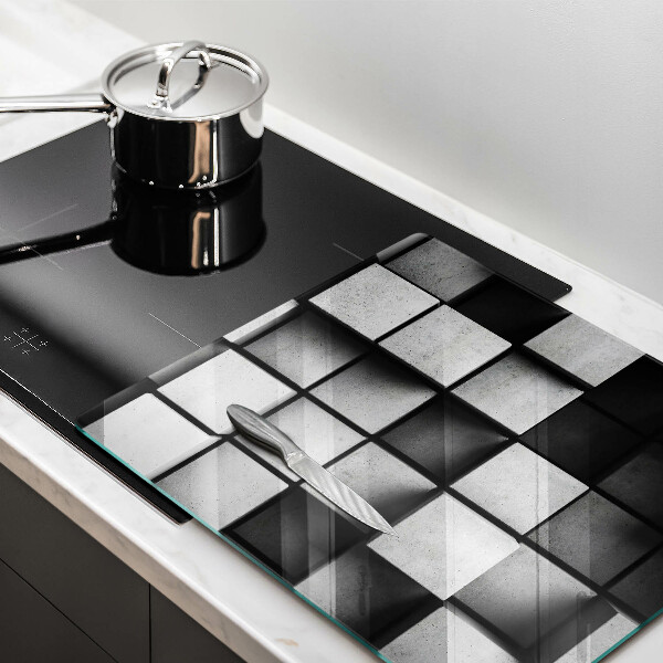 Skydd för induktionsspis unik 3D geometri bakgrund