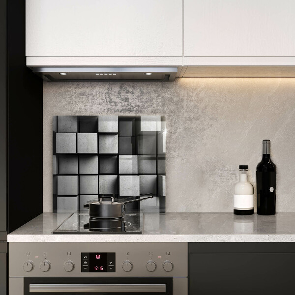 Skydd för induktionsspis unik 3D geometri bakgrund