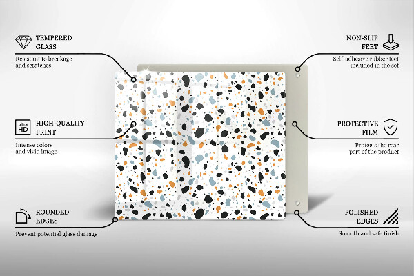 Skydd för induktionsspis unik Dekorativt stengods