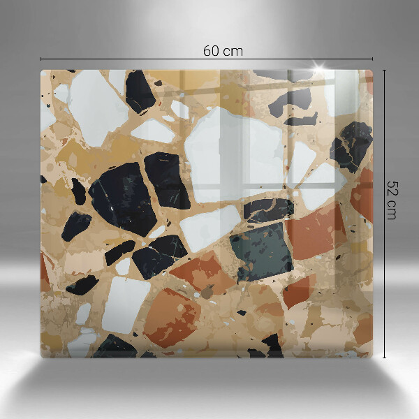 Skydd för induktionsspis unik Dekorativ stenplatta