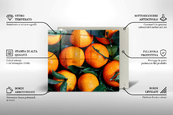 Skydd för induktionsspis unik Orange frukt
