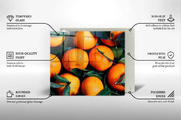 Skydd för induktionsspis unik Orange frukt