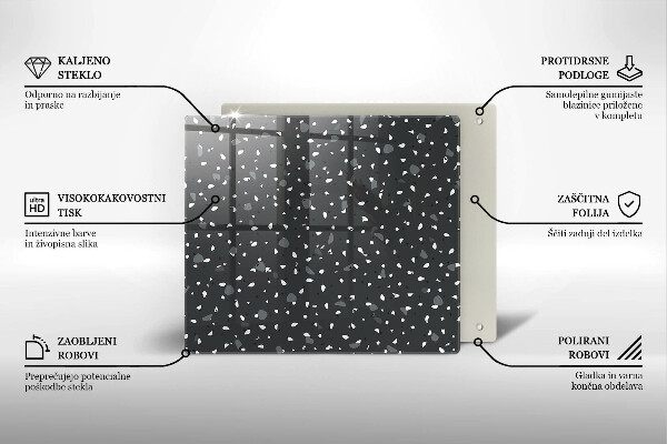Skydd för induktionsspis unik Dekorativ sten
