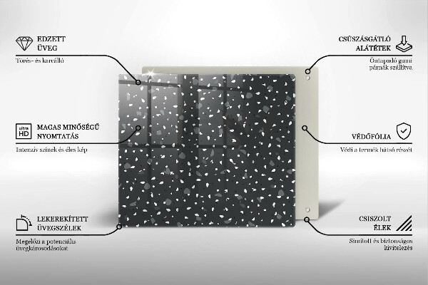 Skydd för induktionsspis unik Dekorativ sten