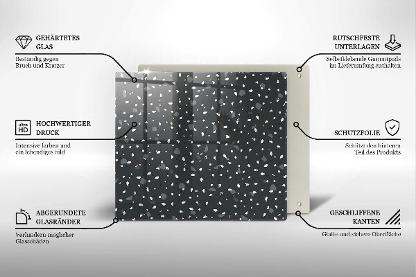 Skydd för induktionsspis unik Dekorativ sten